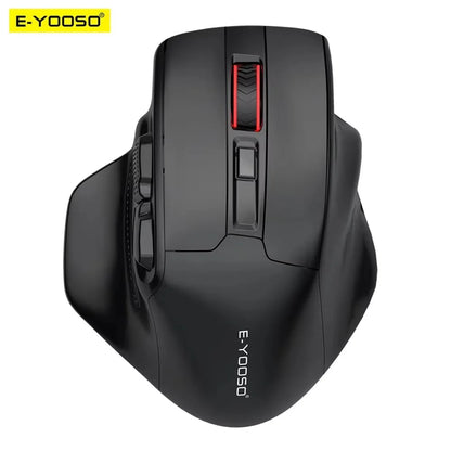 E-YOOSO 2.4G bezdrátová myš PAW3212 4800 DPI ergonomická myš herní myš kancelářská myš pro notebook PC, laptop a MacBook