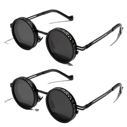 New ND2-400 Adjustable Dimming Glasses 9 Level UV400 Fishing Sunglasses With Glasse Case ND Filter Sun Glasses Driving