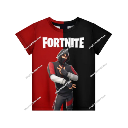 Children's Fortnite Anime Hoodie Men's Streetwear Hip-Hop Sportswear Casual Loose Fit Sweatshirt Outdoor Fashion