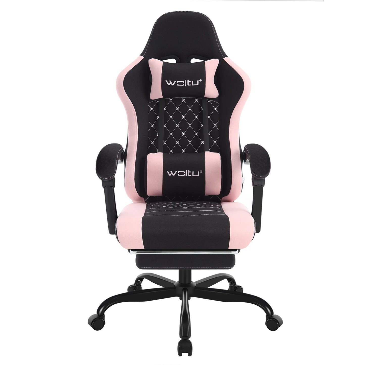 WOLTU sukamoji kompiuterio kėdė su masažo funkcija, ergonominė biuro kėdė su pagalvėle ir pakoju, reguliuojamo aukščio gaming kėdė