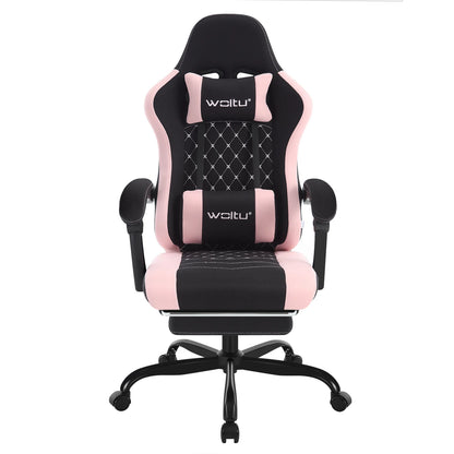 WOLTU sukamoji kompiuterio kėdė su masažo funkcija, ergonominė biuro kėdė su pagalvėle ir pakoju, reguliuojamo aukščio gaming kėdė