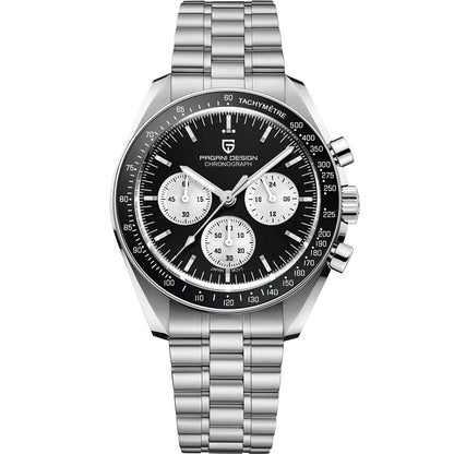 PAGANI DESIGN Moon Uhr – Luxuriöser Quarz-Chronograph für Herren, sportlicher Stil, Saphirglas mit Antireflexbeschichtung, leuchtende Anzeige