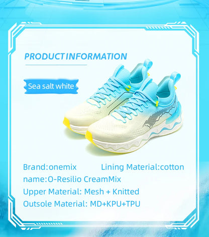 ONEMIX 2024 New Style Color O-Resilio CreamMix Road Running Shoes for Man Lightweight Cushioning Men Training Outdoor Sneakers