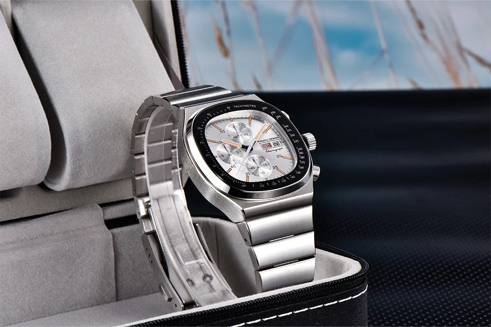 PAGANI DESIGN New PD1819 Men‘s Quartz Watches 40mm Sapphire Stainless Steel Waterproof Luminous C3 Chronograph reloj hombre