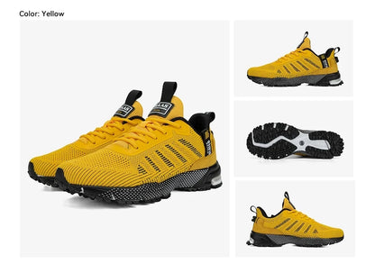 Baasploa professionele hardloopschoenen voor heren, lichtgewicht designer mesh sneakers voor heren, veterschoenen voor outdoor sport en tennis