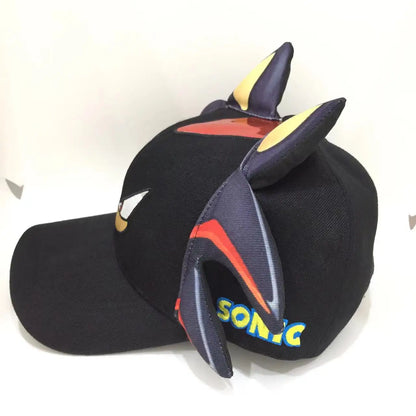 Shadow the Hedgehog 3D baseball cap for adults and children Sonic Amy Tails Knuckles printed flat edge ducktongue sun hat gifts