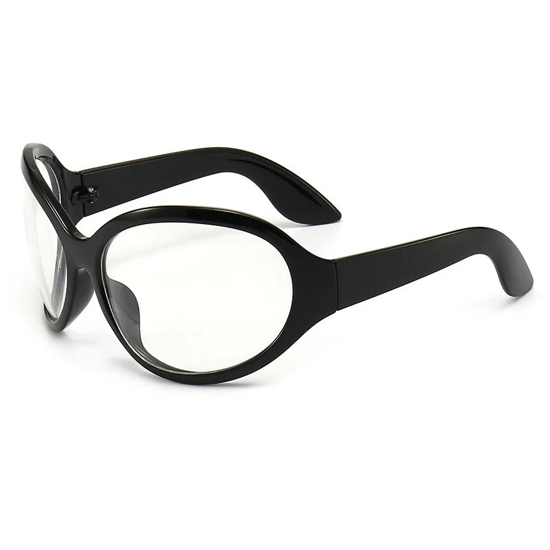 2026 Oversized Oval Sunglasses Goggle Women Men Luxury Brand Designer Sun Glasses Female Big Frame Y2K Eyeglasses De Sol Oculo
