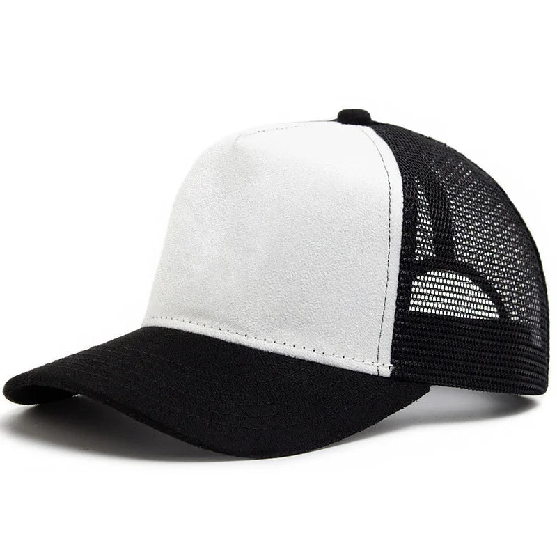 Four Seasons Mesh Baseball Cap Women Men Fashion Casual Breathable Letter Icon Unisex HipHop Trucker Caps Outdoor Sports Dad Hat