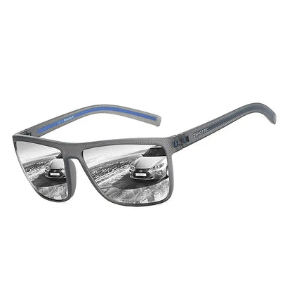 ZENOTTIC Polarized Sunglasses for Men Shades Lightweight TR90 Frame UV400 Protection Square Outdoor Trave Driving Sun Glasses