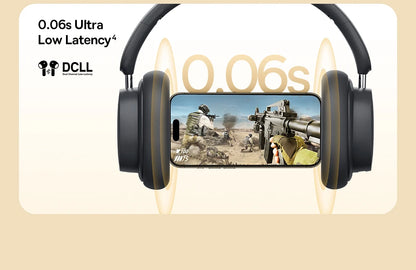 Baseus Wireless Bluetooth 5.3 Over-Ear Headphones – HiFi 40mm Driver, 70H Playtime Foldable Headset with Spatial Audio