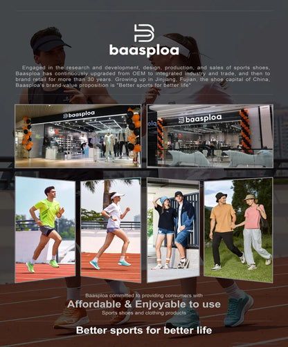 Baasploa Women Running Sneakers Brand Mesh Breathable Comfort Walking Shoes Outdoor Anti-slip Female Casual Jogging Sports Shoes