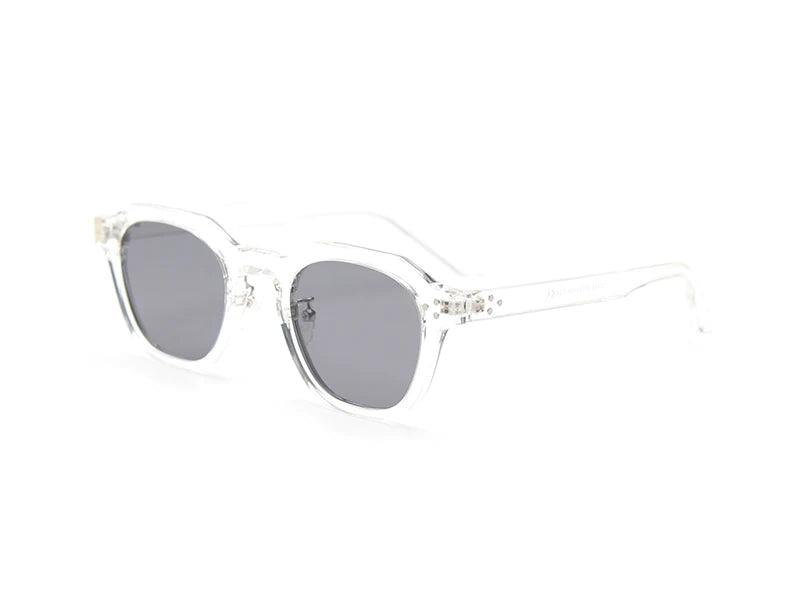 Peekaboo korean style retro sun glasses for women TR90 frame polygon polarized sunglasses uv400 male green brown 2023 summer