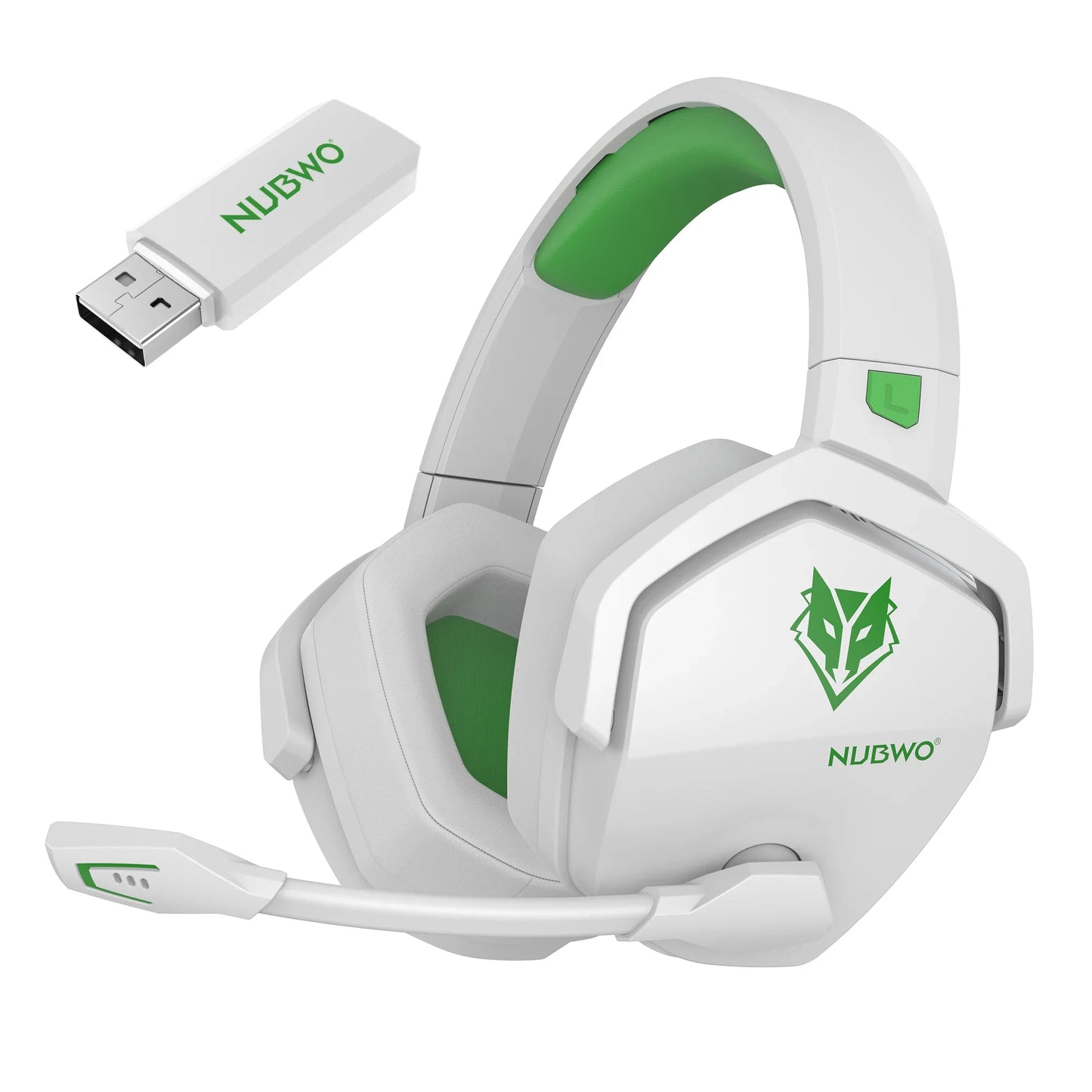 NUBWO G06 Pro Wireless Gaming Headset with Charging Station – Bluetooth 5.3 Gaming Headphones for PS5, PS4 & PC with ENC Microphone and 120-Hour Battery Life