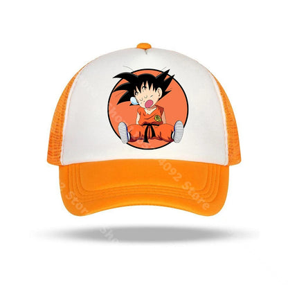Dragon Ball-baseballkepsar med anime-karaktärer, solhattar för barn och vuxna, andningsbara sommarhattar i ledig stil, justerbara kepsar med skärm, presenter