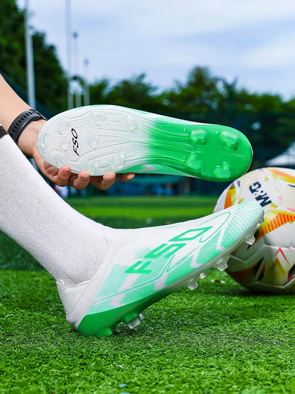 Nouvelles Chaussures de Football pour Hommes Antidérapantes, Crampons de Futsal Intérieur et de Football sur Gazon, Baskets Montantes de Haute Qualité, Meilleures Ventes pour l'Extérieur