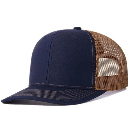 Unisex-keps med lätt böjd skärm, i trucker-stil, för män och kvinnor – avslappnad utomhuskepp med god andningsförmåga för sommaren