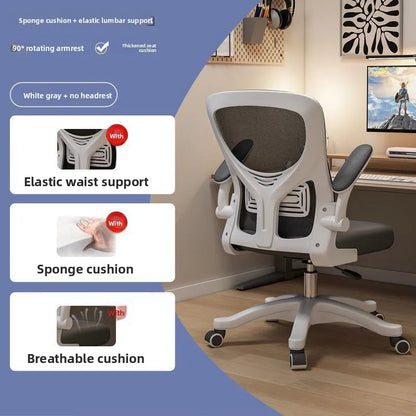 Ergonomická herní židle na kolej i do kanceláře pro dlouhé hodiny pohodlí, počítačová židle k psacímu stolu, komfortní herní křeslo