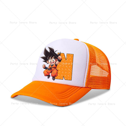 Dragon Ball-baseballkeps, anime, barn, vuxna, baskepp, tecknad film, sommar, andningsbara kepsar, barn, pojkar, utomhus, vardagliga solskyddskepsar