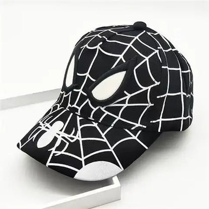 Boys' Spider-Man skin-friendly, breathable, sweat-absorbing baseball cap, mesh cap, cap with visor, sun hat