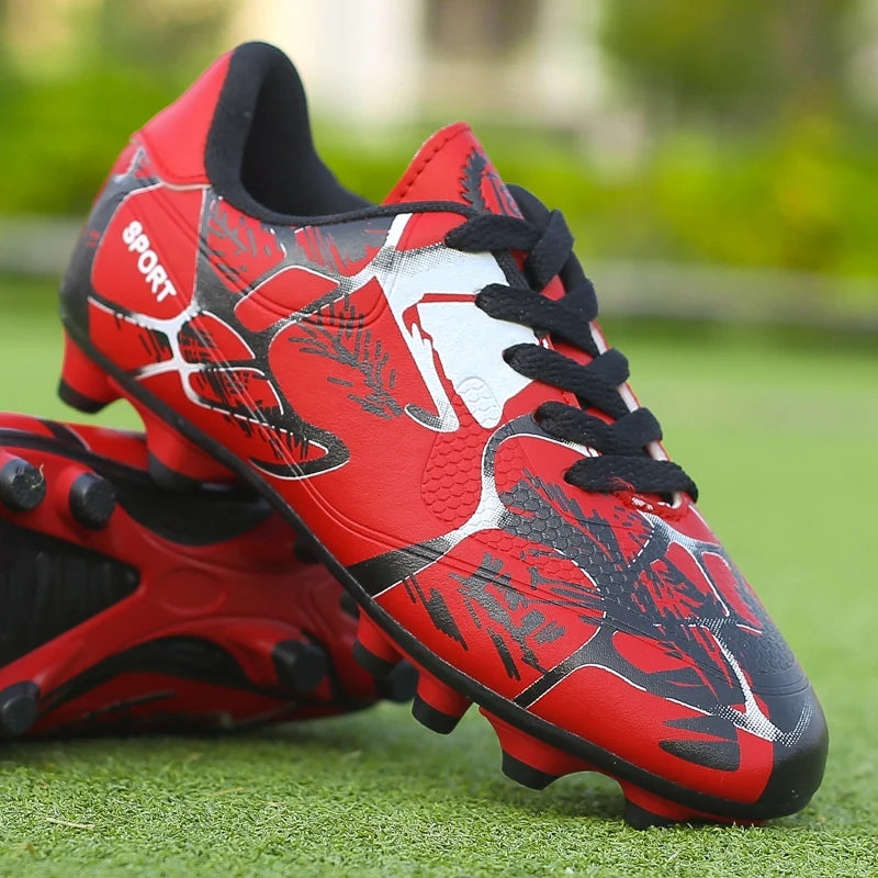 Chaussures de football pour hommes et enfants, crampons, ultra-légères, antidérapantes, pour terrain gazonné, chaussures de football professionnelles pour adultes, chaussures d'entraînement pour garçons, livraison direc