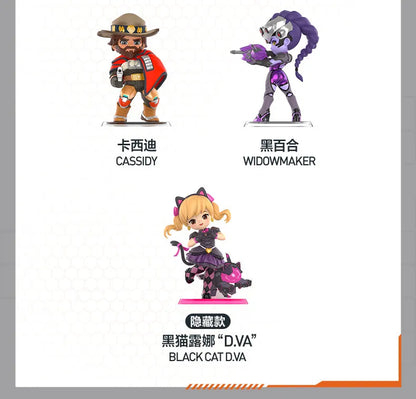POP MART Overwatch Play of The Game Series Original Blind Box Surprise Mystery Box Cute Anime Action Figure Ornaments Figurines