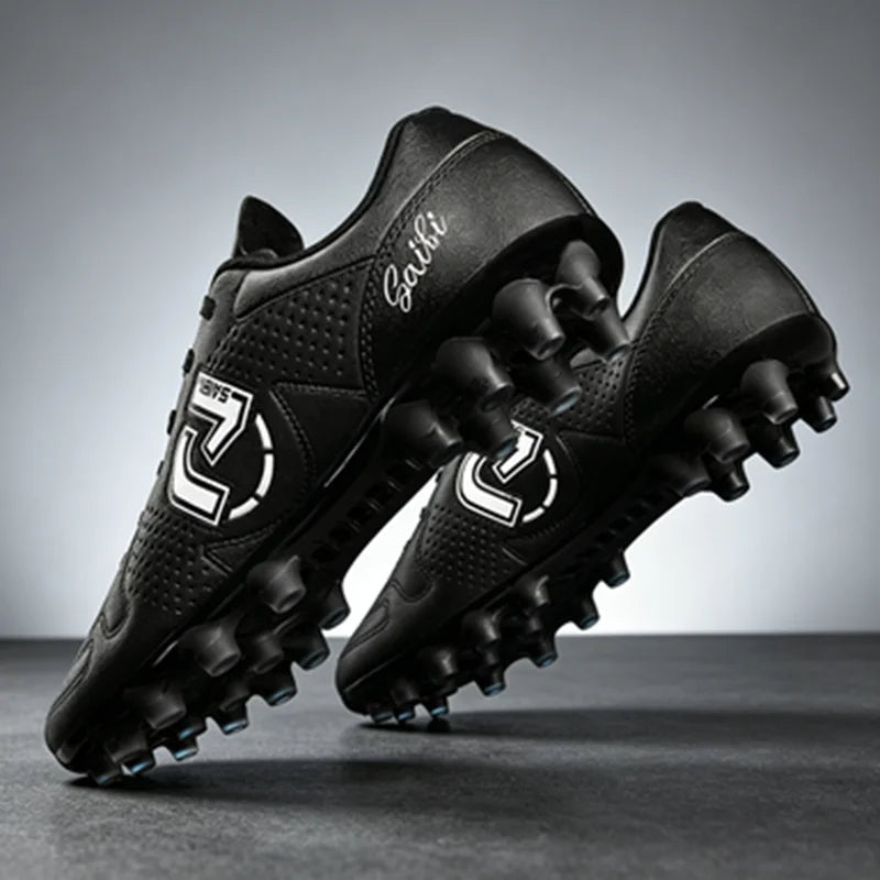Chaussures de sport tactiques unisexes à crampons pour terrain ferme, tige en PU tissé, crampons TPU AG FG, adhérence supérieure, antidérapantes, chaussures d'entraînement pour hommes