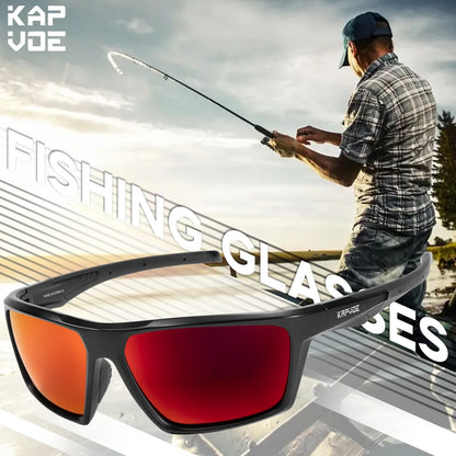 KAPVOE Polarized Hiking Fishing Glasses Beach Essentials Road Bike Cycling Sunglasses MTB Bicycle Outdoor Sports golf Eyewear