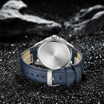 Naviforce 9248 Top Brand New Sport Wristwatch Luxury Military Auto Date Leather Simple Quartz Original Male Clock