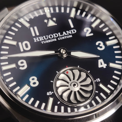 Hruodland 2025 New Men's Mechanical Watch Seagull ST3620 Retro Pilot 43MM Bgw-9 Luminous Sapphire Crystal Turbine Reloj Hombre