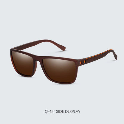 Fashion High Quality Brand New Polarized UV400 Sunglasses Men Women‘s Square Matte Frame Glasses