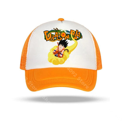 Dragon Ball-baseballkepsar med anime-karaktärer, solhattar för barn och vuxna, andningsbara sommarhattar i ledig stil, justerbara kepsar med skärm, presenter