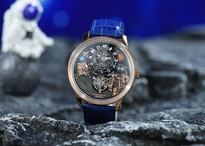 PINDU Watch Men New Space Series Unique Design Three-dimensional Dial Arabic Numerals Luminous Sapphire Mechanical Watch W2101B