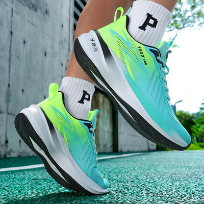 Running Shoes Speciality Marathon Men Sports Breathable Lightweight Carbon Board Women's Comfortable Athletic Nonskid Sneakers