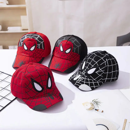 Spider Man Men and Women Cartoon Hat Baseball Hat Men and Women Hip Hop Duck Tongue Hat Sun Hat Outdoor Sunshade Beach Hat