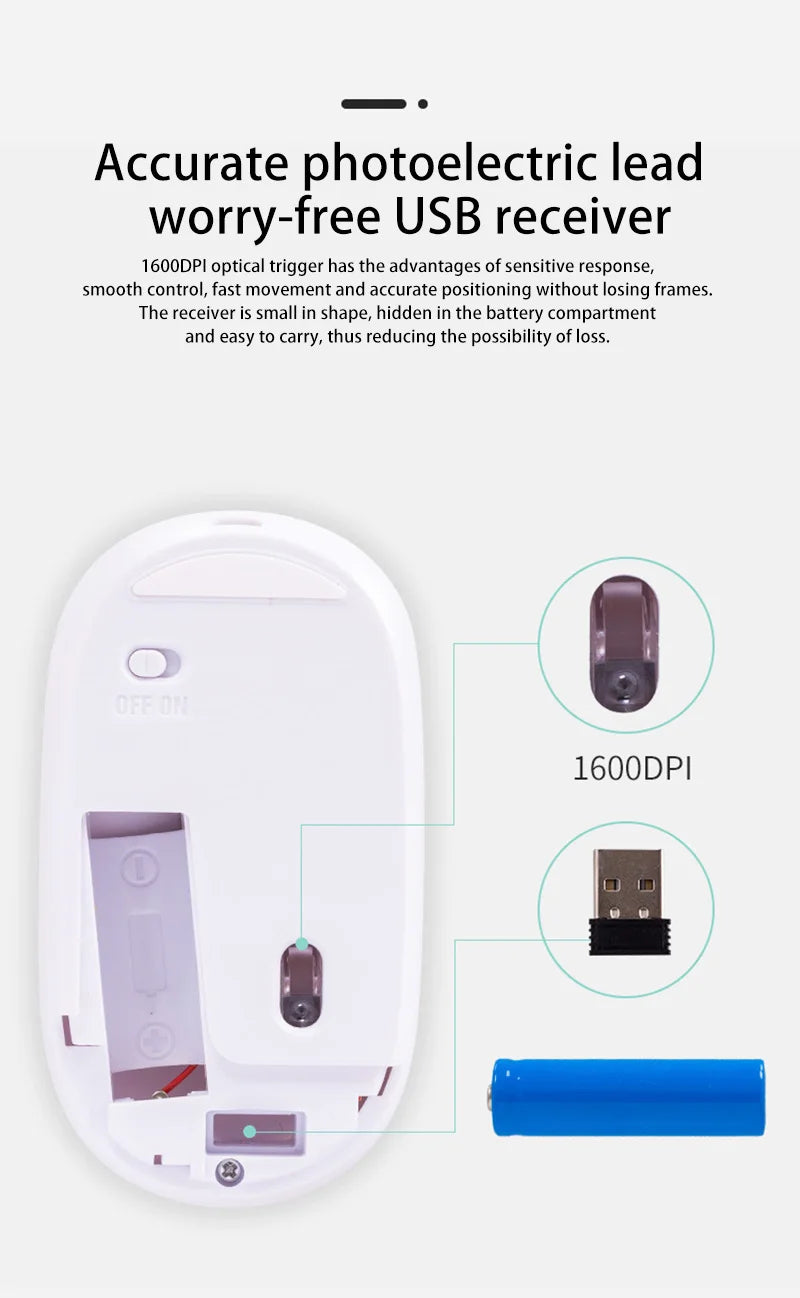 Bezdrôtová myš Lenovo USB, nabíjateľná, ergonomická, s nastaviteľným DPI, tichá kancelárska optická myš 2.4G Bluetooth na hry a kanceláriu