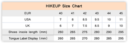 HIKEUP New High Quality Men Hiking Shoes Durable Leather Climbing Shoes Outdoor Walking Sneakers Rubber Sole Factory Outlet