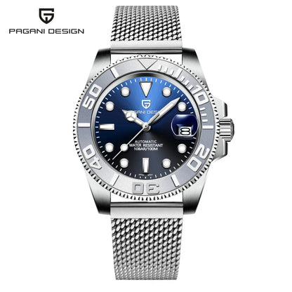 PAGANI DESIGN Sports Men Mechanical Wristwatch Sapphire Luxury Automatic Watch for Men Stainless Steel Waterproof Clock