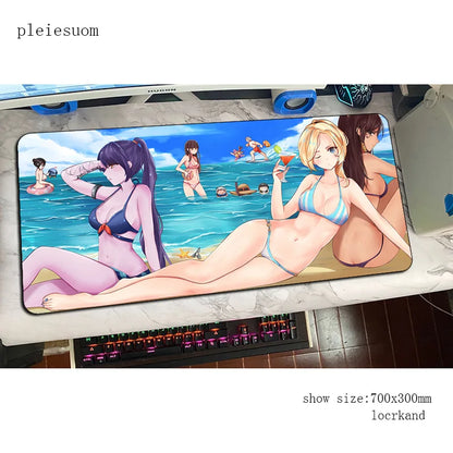 Mousepad gaming Overwatch με εκτύπωση HD 900x400x3mm, επιφάνεια για ποντίκι gamer για γραφείο υπολογιστή, οικονομικό mousemat για notebook και PC