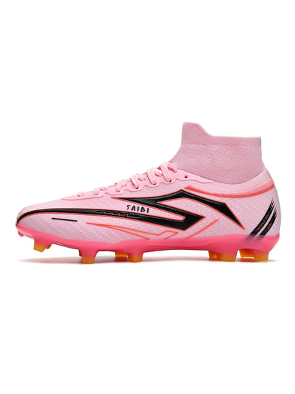 High Performance AG FG Football Boots PU Hybrid Fabric Upper TPU Strong Grip Sole Cost-effective Men Women Grass Football Shoes