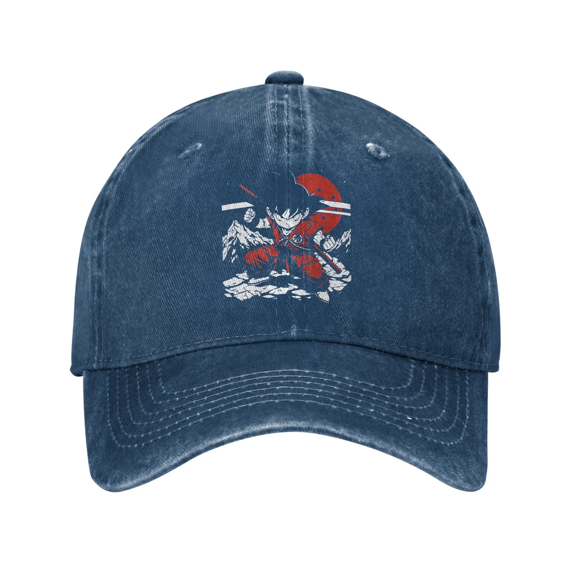 Kid Goku with Power Pole Dragon Ball Baseball Cap Distressed Denim Snapback Hat Men Women Outdoor Summer Adjustable Hats Cap, Produit gaming premium Fraquane