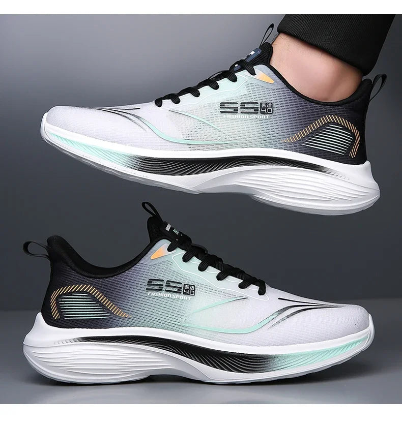 Carbonplaat marathonschoenen voor heren, casual sneakers met luchtkussen, luxe, comfortabel en lichtgewicht, sportieve hardloopschoenen voor heren