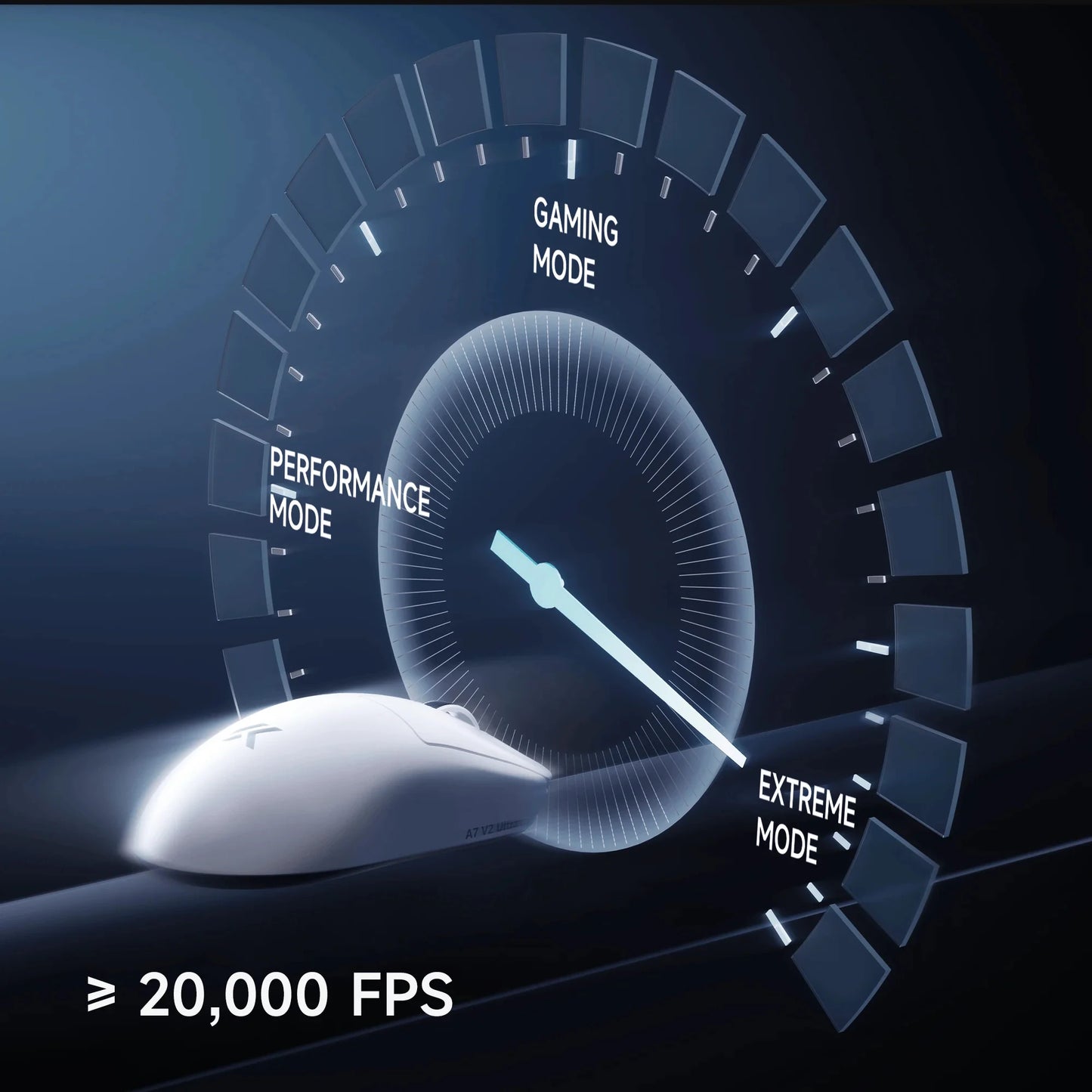 MCHOSE A7 V2 Ελαφρύ ασύρματο gaming ποντίκι με διπλό polling rate 8,000Hz, PAW3950 TI, για gaming, esports και γραφείο