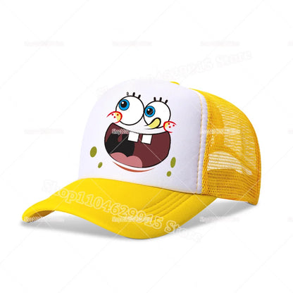 SpongeBobs SquarePants Baseball Cap Cartoon Anime Print Kids Adult Hat Summer Outing Athleisure Adjustable Sun Hats Fashion Gift