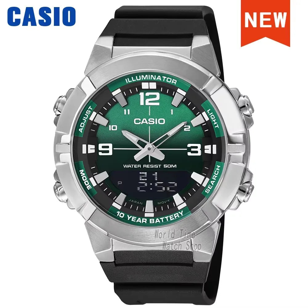 Casio watch for men top luxury set quartz 50m Waterproof  military dual display Watch relogio masculino AMW-870