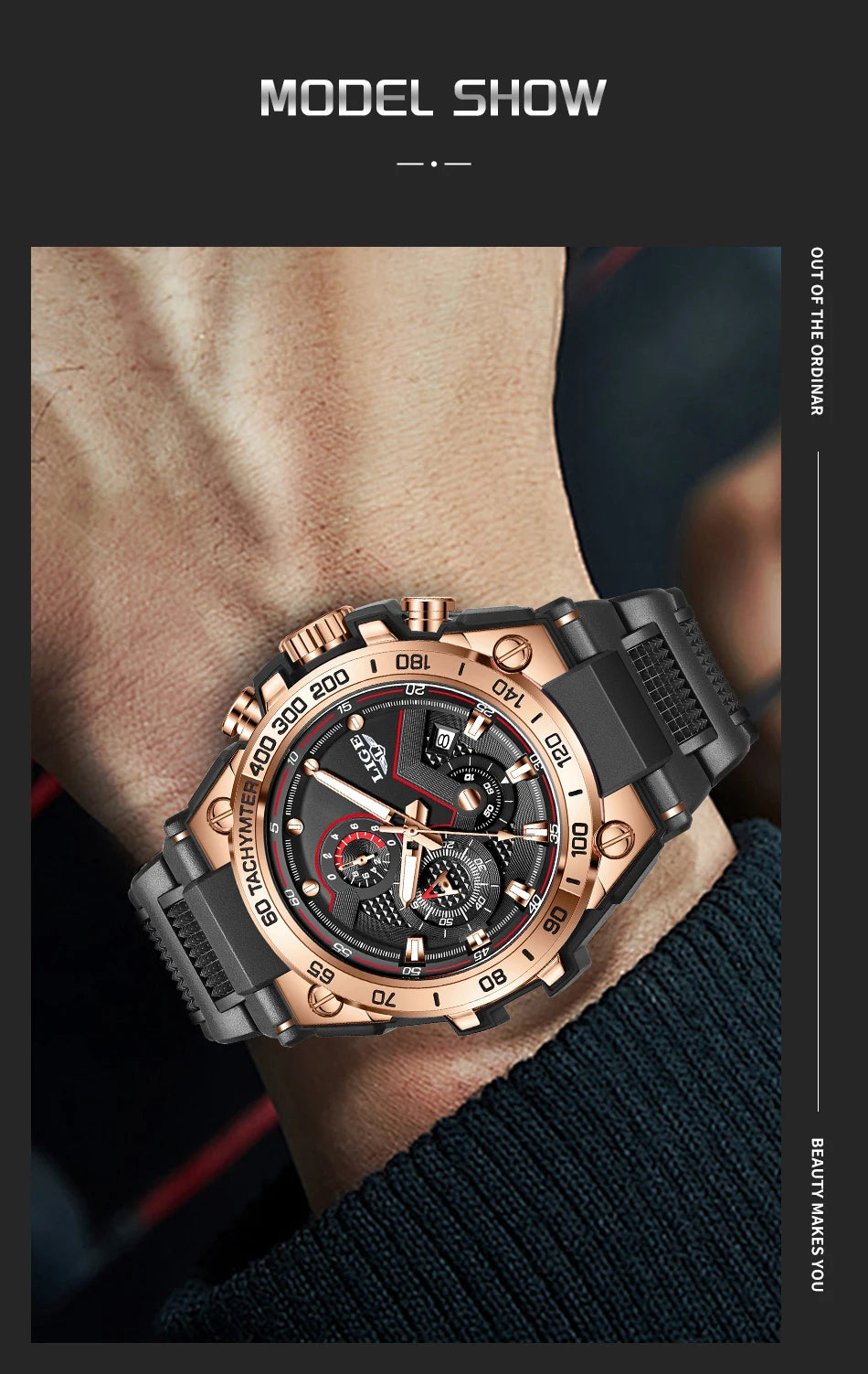 LIGE Luxury Military Watch For Men Waterproof Luminous Silicone Man Watch Quartz High Quality Men's Sports Watches Male Relojs