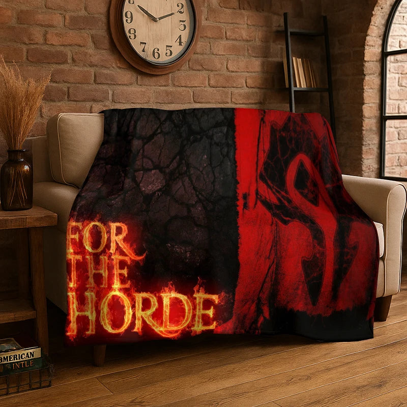 Demon Hunter Arthas World of Warcraft WOW Фланелено одеяло – меко и топло одеяло за спалня, хол, легло, пътуване и пикник