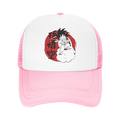 Son gohan D-Dragon Ball Z Trucker Hat Unisex Outdoor  Hats Trucker Worker Cap Trucker Cap Snapback Caps Mesh Baseball Caps