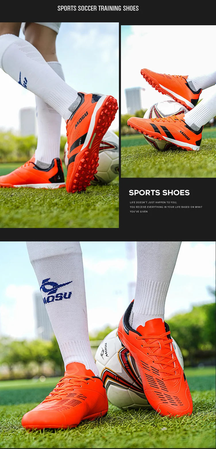 New Men's And Women's Football Shoes, Indoor And Outdoor Sports Shoes With Long Nails And Broken Nails For Football Training Mat