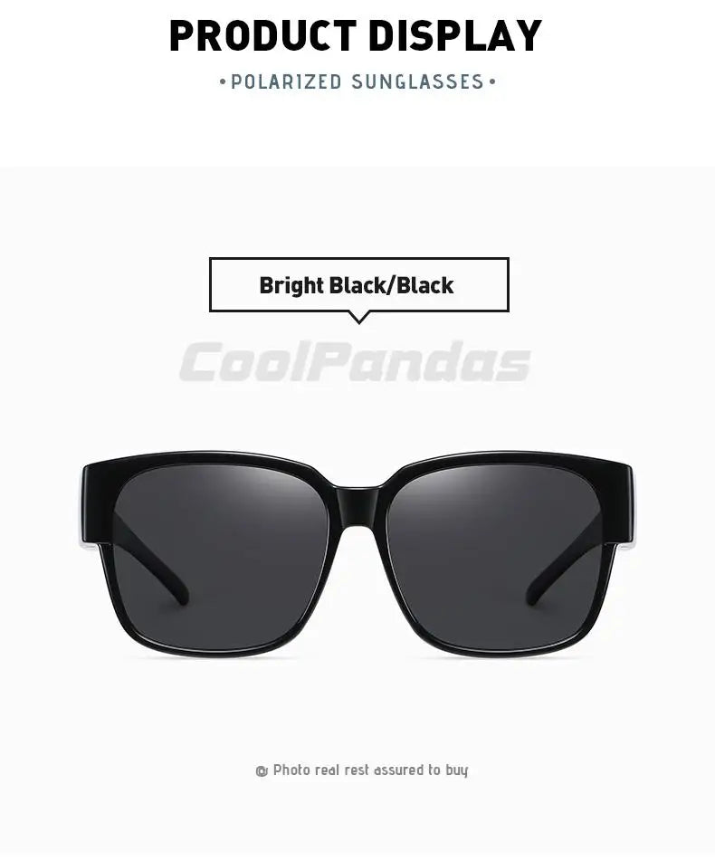 Fit Over myopia glasses cover Sunglasse Polarized Men Women UV400 Goggles Outdoor Travel Driving Anti-Glare Cover Sun Glasses