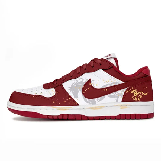 Προσαρμοσμένα αθλητικά παπούτσια Nike Big Steed Crimson για το Κινέζικο Νέο Έτος του Αλόγου – Ανδρικά παπούτσια για σκέιτ